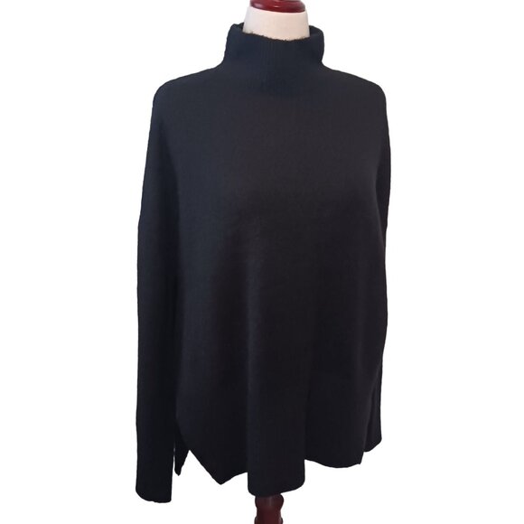 NEW Vero Moda Wind Highneck Pullover Oversized Sweater  Stretchy Black‎ Size M - Picture 4 of 14